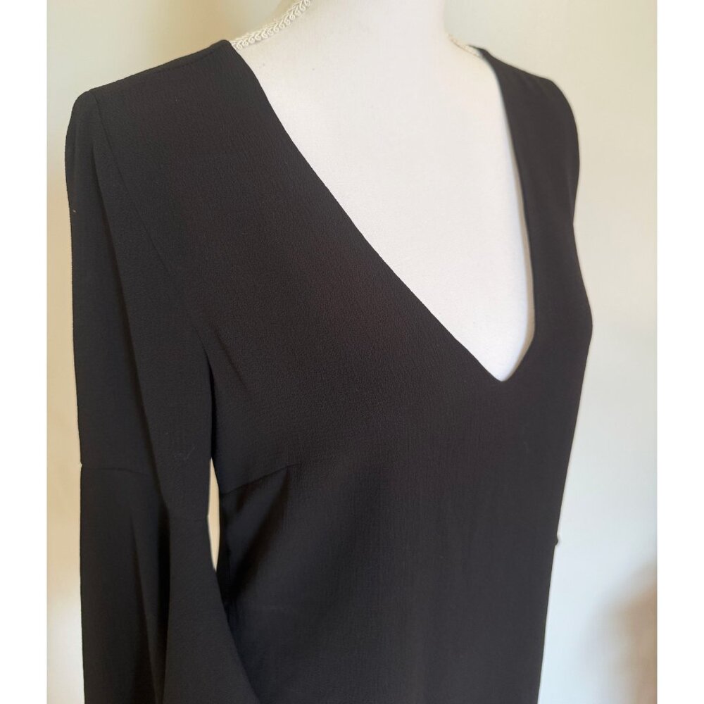 Y2K Bebe Little Black Dress – Fluted Sleeve Mini - Picture 4 of 12